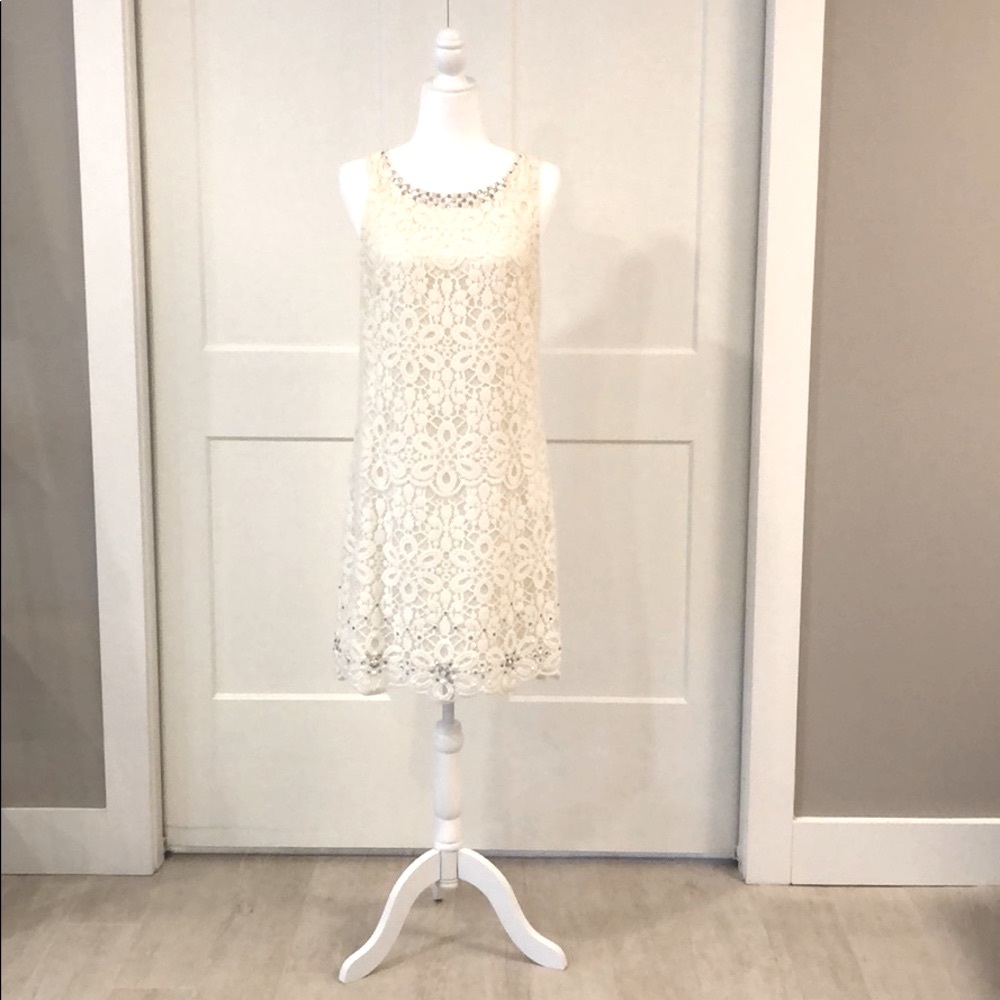 Laundry By Shelli Segal White Lace Dress